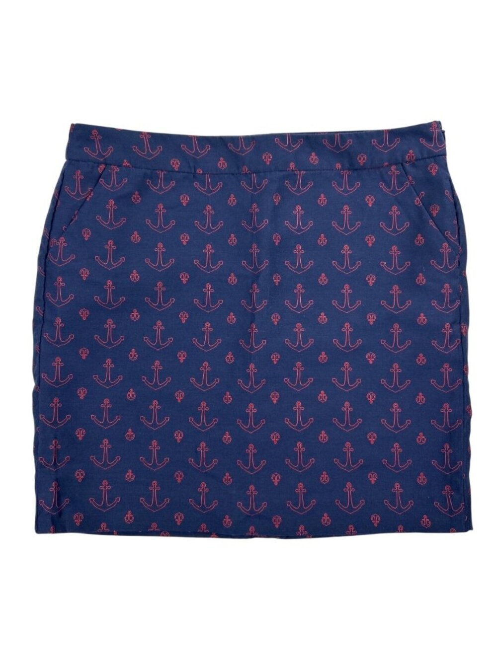 NWT Tommy Hilfiger Sz 10 Nautical Mini Skirt Navy Anchor Print Coastal Preppy
